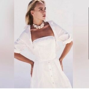 Free People Isley White Cotton Dress